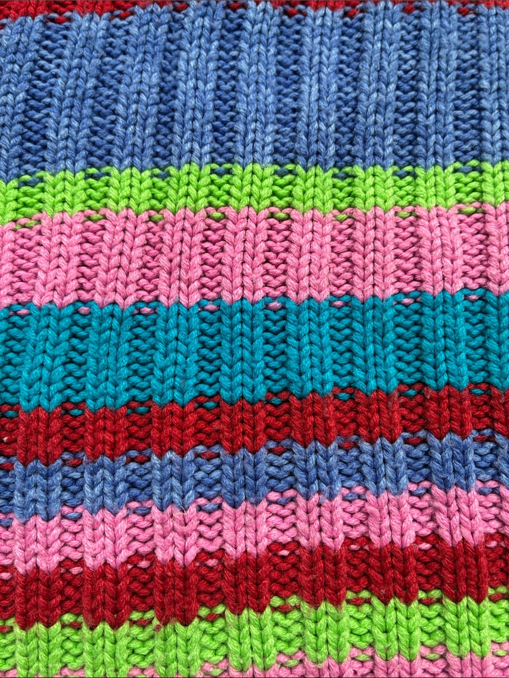 Vintage Y2K La Senza Girl Striped Knit Turtleneck Sweater Colorful Rainbow - Picture 3 of 5